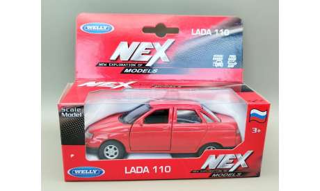 ВАЗ-2110 Lada-110 Лада (красный) Игрушка Welly М.0921, масштабная модель, scale35