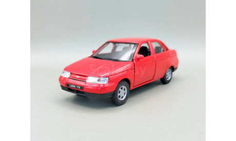 ВАЗ-2110 Lada-110 Лада (красный) Игрушка Welly М.0921, масштабная модель, scale35