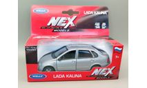 ВАЗ-1118 Lada-Kalina Лада Калина (серебристый) Игрушка Welly М.0922, масштабная модель, scale35