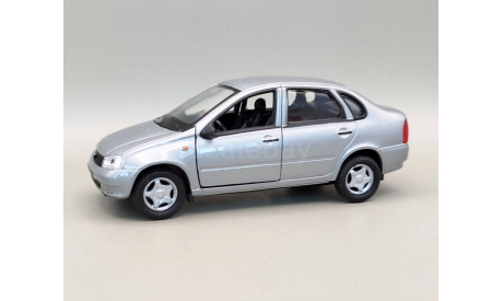 ВАЗ-1118 Lada-Kalina Лада Калина (серебристый) Игрушка Welly М.0922, масштабная модель, scale35