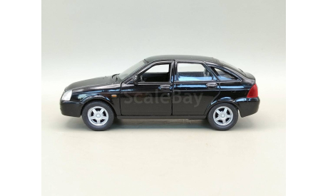ВАЗ-2172 Lada-Priora Лада Приора (чёрный) Игрушка Welly М.0923, масштабная модель, scale35