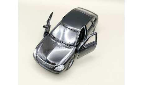 ВАЗ-2172 Lada-Priora Лада Приора (чёрный) Игрушка Welly М.0923, масштабная модель, scale35
