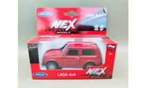 ВАЗ-21213 LADA 4x4 Лада 4х4 (красный) Игрушка Welly М.0927, масштабная модель, scale35