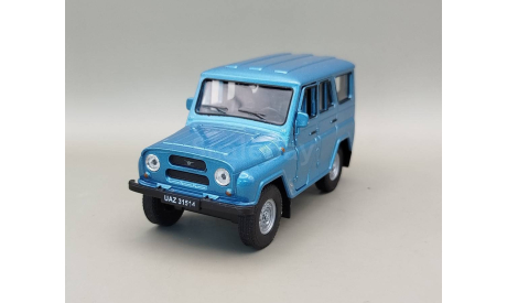 УАЗ-31514 (голубой) Игрушка Welly М.0928, масштабная модель, scale35