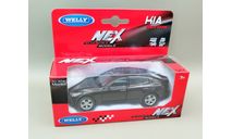 Kia Stinger (чёрный) Игрушка Welly М.0933, масштабная модель, scale35