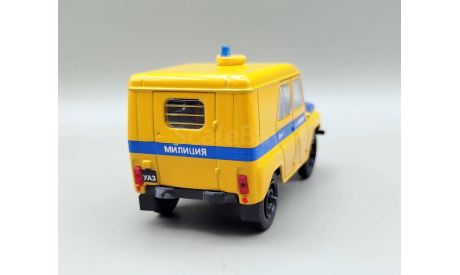 УАЗ-469 ППС милиция СССР (жёлтый) DeAgostini М.0953, масштабная модель, scale43