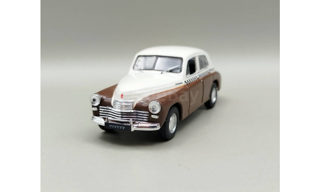 Горький М20 Такси (коричневый/белый) DeAgostini М.0957, масштабная модель, scale43, ГАЗ