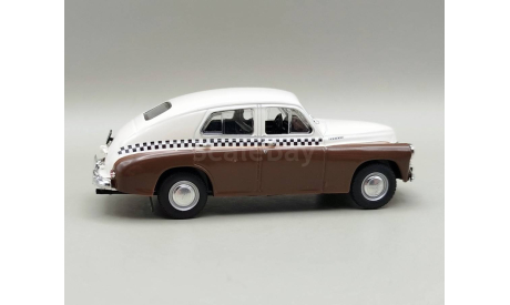 Горький М20 Такси (коричневый/белый) DeAgostini М.0957, масштабная модель, scale43, ГАЗ