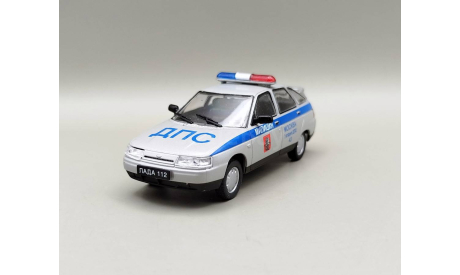 ВАЗ-2112 ЛАДА-112 ППС Милиция (серебристый) DeAgostini  М.0961, масштабная модель, scale43
