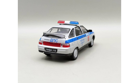 ВАЗ-2112 ЛАДА-112 ППС Милиция (серебристый) DeAgostini  М.0961, масштабная модель, scale43