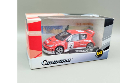 Peugeot-206 WRC (красный) Пежо Cararama М.1018, масштабная модель, Bauer/Cararama/Hongwell, scale43