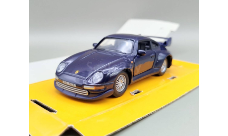 Porsche 911 GT2 (тёмно-синий) Порше Cararama М.1020, масштабная модель, Bauer/Cararama/Hongwell, scale43