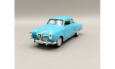 Studebaker Champion 1950 (голубой) Студебейкер Signature Models Yatming  М.1050, масштабная модель, Yat Ming, scale43