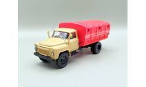 Горький-52 бортовой с тентом(бежевый/красный) Конверсия М.1059, масштабная модель, scale43, ГАЗ
