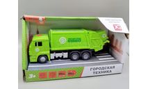 КАМАЗ мусоровоз (ярко-зелёный) Игрушка Производитель не определён М.1060, масштабная модель, Технопарк, scale43, УРАЛ