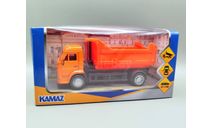 КАМАЗ самосвал (оранжевый) Игрушка Технопарк М.1065, масштабная модель, scale43