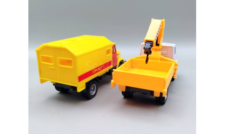 ЗИЛ-4331 2 штуки (серый/жёлтый) Модель-Игрушка Cararama М.1079, масштабная модель, Bauer/Cararama/Hongwell, scale64