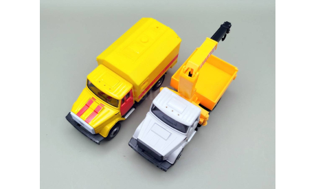 ЗИЛ-4331 2 штуки (серый/жёлтый) Модель-Игрушка Cararama М.1079, масштабная модель, Bauer/Cararama/Hongwell, scale64