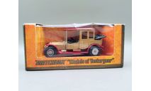 Rolls Royce 1912 Models of Yesteryear Y-7 (золотой/красный) Роллс Ройс Matchbox М.1180, масштабная модель, scale43, Rolls-Royce