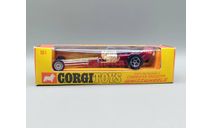 Santa Pod Raceways Commuter Dragster Whizzwheels #161 (бордовый) Corgi Toys М.1189, масштабная модель, scale43