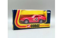 Datsun 240Z #394 (красный) Corgi Toys М.1193, масштабная модель, scale43