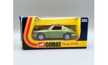 Porsche Targa 911S #382 (зелёный) Corgi Toys М.1194, масштабная модель, scale43