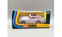 James Bond D.B.5 #270 (серебристый) Corgi Toys М.1195, масштабная модель, scale43