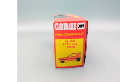 Коробка Corgi Toys #389 Reliant Bond Bug 700 ES Whizzwheels М.1209, масштабная модель, scale0