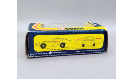 Коробка Corgi Toys #394 Datsun 240Z М.1217, масштабная модель, scale0