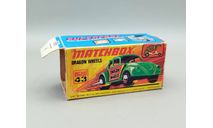 Коробка Matchbox Superfast No. 43 Dragon Wheels Volkswagen Beetle М.1225, масштабная модель, scale64