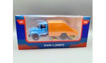 Горький-3307 ПУМ-1(3307) подметальная машина (голубой/оранжевый) Modimio М.1251, масштабная модель, ГАЗ, scale43