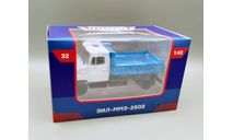 ЗИЛ-ММЗ-2502 ’Бычок’ самосвал (белый/синий) Modimio М.1264, масштабная модель, scale43