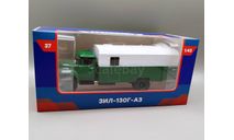 ЗИЛ-130Г-АЗ автозак (зелёный/белый) Modimio М.1268, масштабная модель, scale43