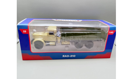 ЯАЗ-210 бортовой (бежевый/зелёный) Modimio М.1280, масштабная модель, scale43