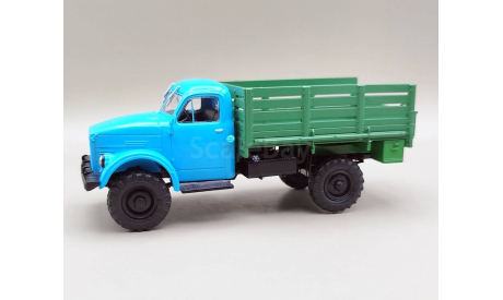 Горький-63 бортовой (голубой/зелёный) Modimio М.1293, масштабная модель, scale43, ГАЗ