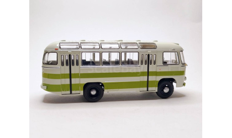 Автобус ПАЗ-672 (белый/зелёный) Modimio М.1309, масштабная модель, scale43