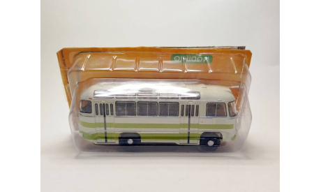 Автобус ПАЗ-672 (белый/зелёный) Modimio М.1309, масштабная модель, scale43