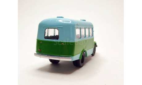 Автобус ПАЗ-651 (голубой/зелёный) Modimio М.1312, масштабная модель, scale43