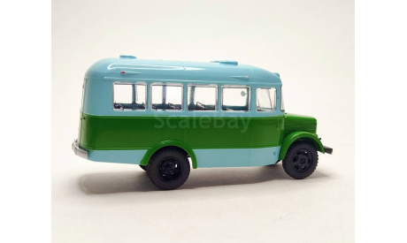 Автобус ПАЗ-651 (голубой/зелёный) Modimio М.1312, масштабная модель, scale43