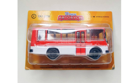 Автобус ПАЗ-3205 (красный/белый) Modimio М.1314, масштабная модель, scale43