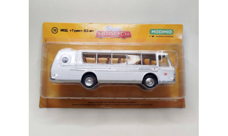 Автобус Турист-Люкс 8,5 (белый) Modimio М.1318, масштабная модель, scale43, ПАЗ