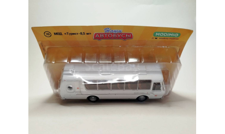 Автобус Турист-Люкс 8,5 (белый) Modimio М.1318, масштабная модель, scale43, ПАЗ