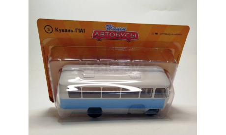 Автобус Кубань-Г1А1 (белый/голубой) Modimio М.1324, масштабная модель, scale43