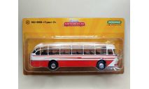 Автобус ЛАЗ-699А (белый/красный) Modimio М.1328, масштабная модель, scale43