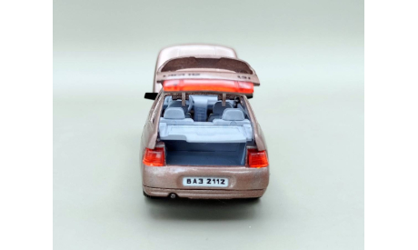ВАЗ-2112 / LADA-112 Сентябрь 2008 Холдинг ’Инкотекс’ (коричневый металлик) Агат/Моссар/Тантал М.1358, масштабная модель, scale43