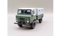 Горький-62 бортовой с тентом (т.зелёный/серый) DeAgostini М.1398, масштабная модель, scale43, ГАЗ