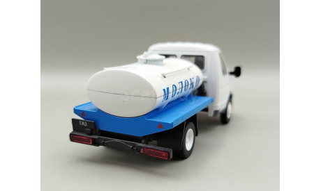 Горький-3302 цистерна ’Молоко’ (белый/синий) DeAgostini  М.1412, масштабная модель, scale43, ГАЗ