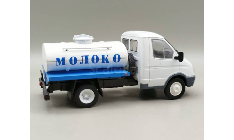 Горький-3302 цистерна ’Молоко’ (белый/синий) DeAgostini  М.1412, масштабная модель, scale43, ГАЗ