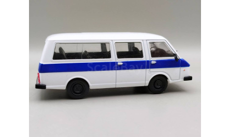 РАФ-22038 ’Латвия’ микроавтобус (белый/синий) DeAgostini  М.1414, масштабная модель, scale43