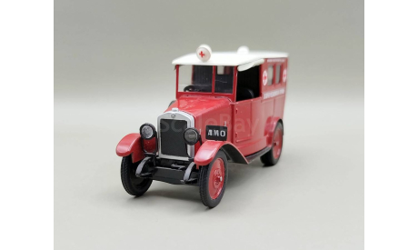 АМО-Ф-15 Скорая медицинская помощь (красный/белый) DeAgostini М.1418, масштабная модель, scale43